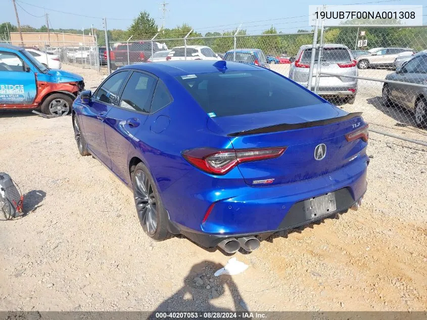 19UUB7F00NA001308 2022 Acura Tlx Type S