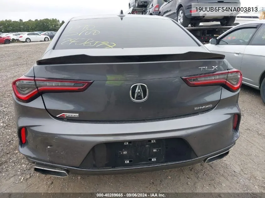 2022 Acura Tlx A-Spec Package VIN: 19UUB6F54NA003813 Lot: 40289665