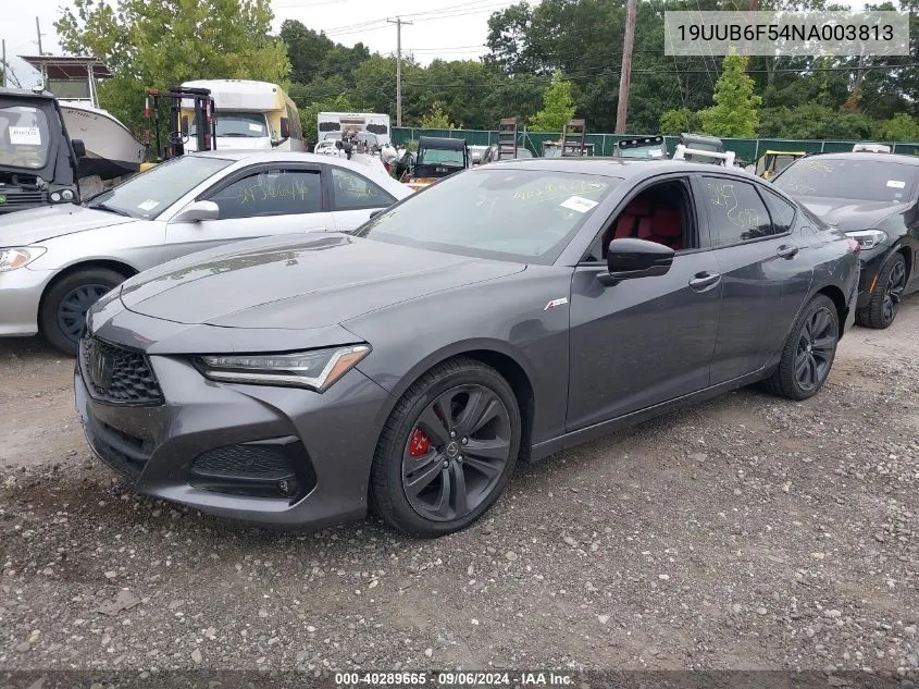 2022 Acura Tlx A-Spec Package VIN: 19UUB6F54NA003813 Lot: 40289665