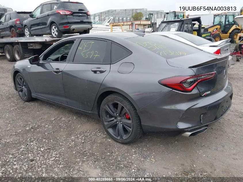 2022 Acura Tlx A-Spec Package VIN: 19UUB6F54NA003813 Lot: 40289665