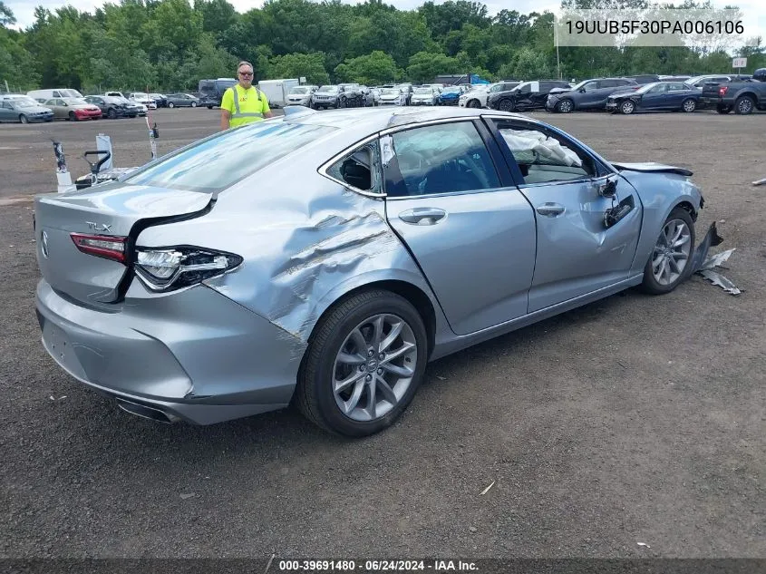 2023 Acura Tlx Standard VIN: 19UUB5F30PA006106 Lot: 39691480