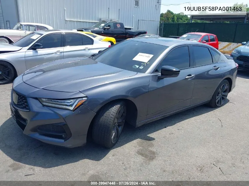 2023 Acura Tlx A-Spec Package VIN: 19UUB5F58PA001463 Lot: 39947448