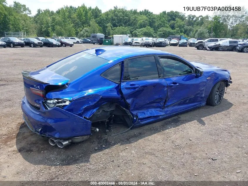 19UUB7F03PA003458 2023 Acura Tlx Type S/Type S Pmc Edition