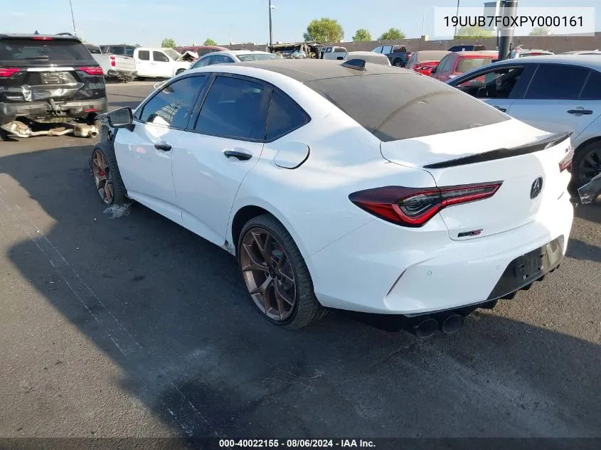 2023 Acura Tlx Type S/Type S Pmc Edition VIN: 19UUB7F0XPY000161 Lot: 40022155