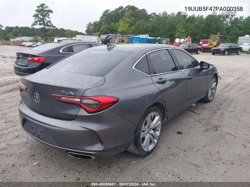 19UUB5F47PA000358 2023 Acura Tlx Technology Package