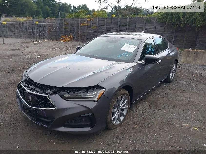 2023 Acura Tlx Standard VIN: 19UUB5F33PA007413 Lot: 40183377