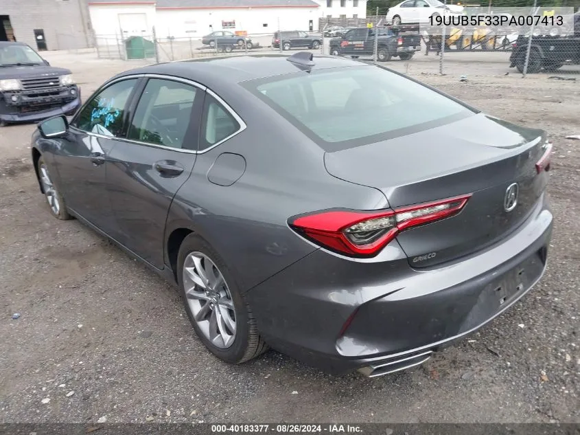 2023 Acura Tlx Standard VIN: 19UUB5F33PA007413 Lot: 40183377