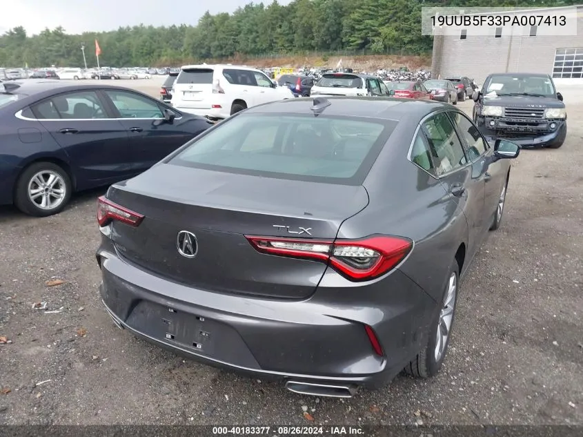 19UUB5F33PA007413 2023 Acura Tlx Standard