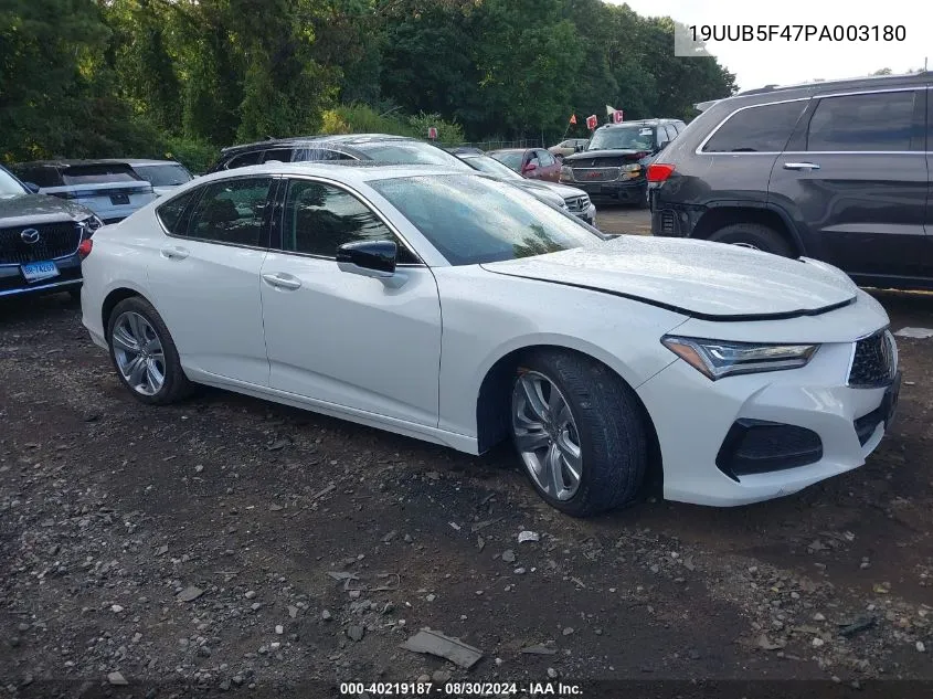 19UUB5F47PA003180 2023 Acura Tlx Technology Package