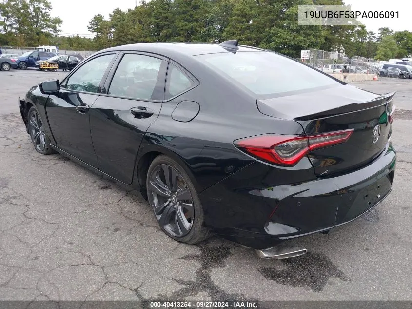 2023 Acura Tlx A-Spec Package VIN: 19UUB6F53PA006091 Lot: 40413254