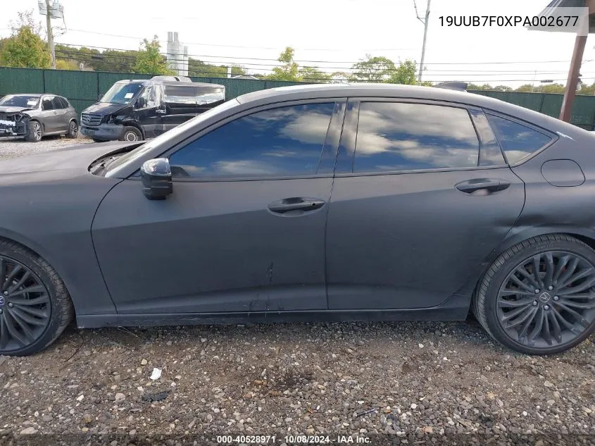 2023 Acura Tlx Type S/Type S Pmc Edition VIN: 19UUB7F0XPA002677 Lot: 40528971