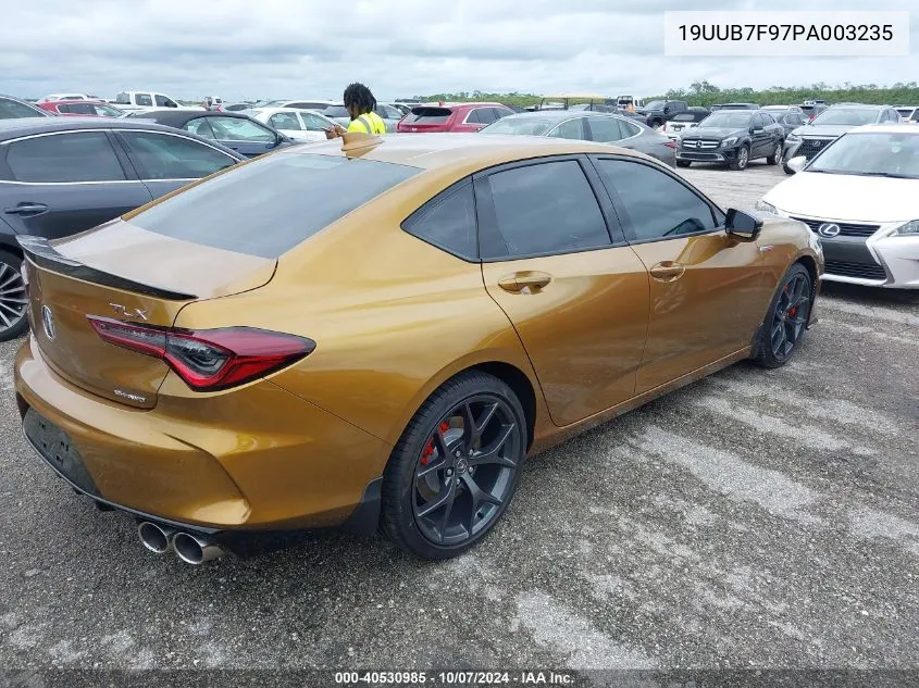 2023 Acura Tlx Type S VIN: 19UUB7F97PA003235 Lot: 40530985