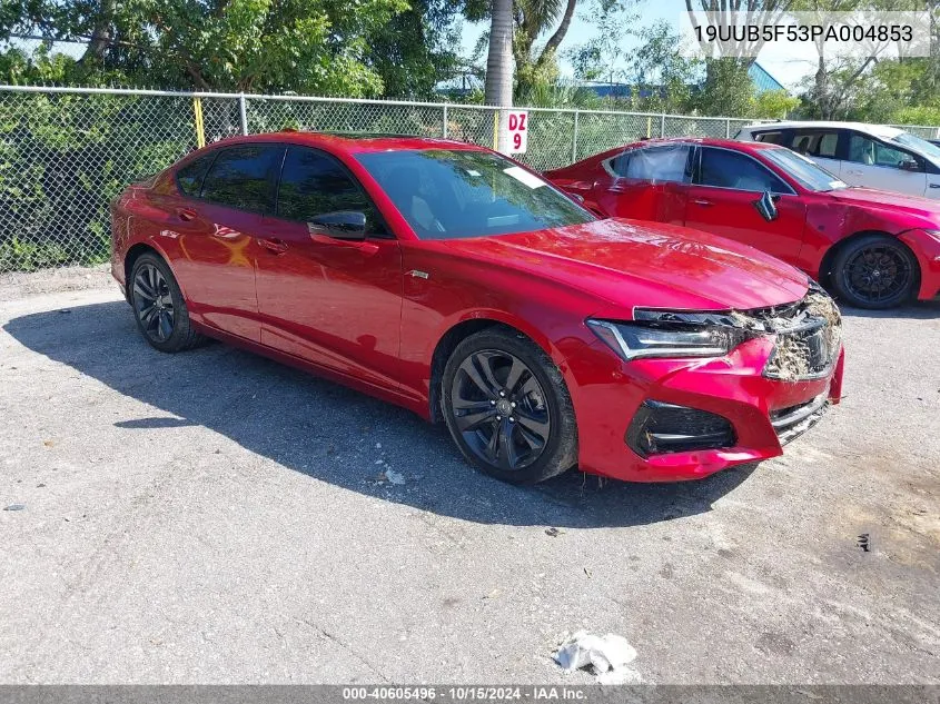 2023 Acura Tlx A-Spec Package VIN: 19UUB5F53PA004853 Lot: 40605496