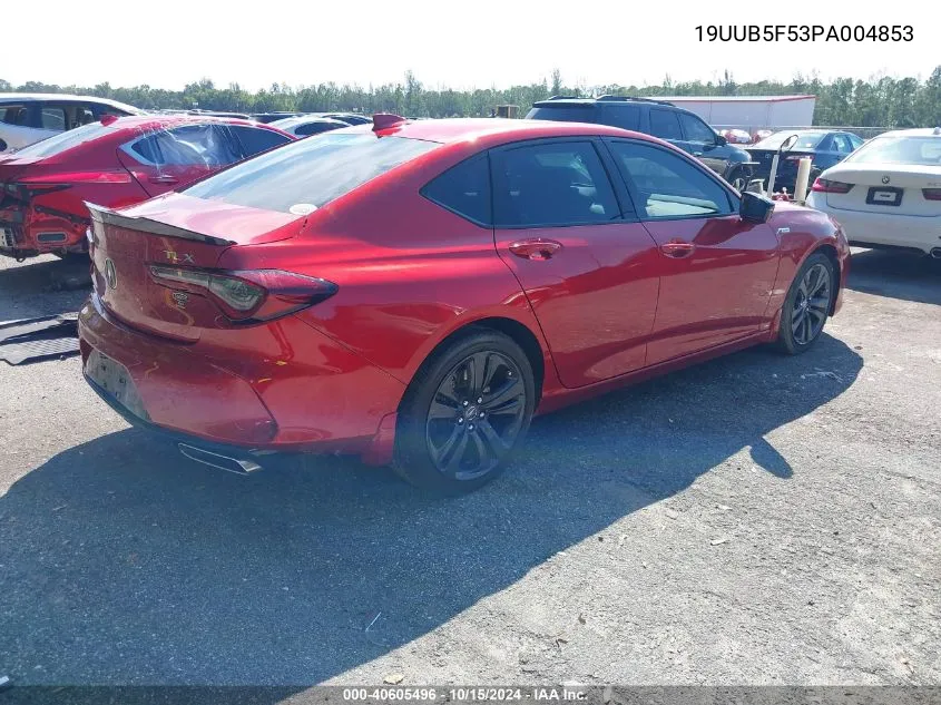 2023 Acura Tlx A-Spec Package VIN: 19UUB5F53PA004853 Lot: 40605496