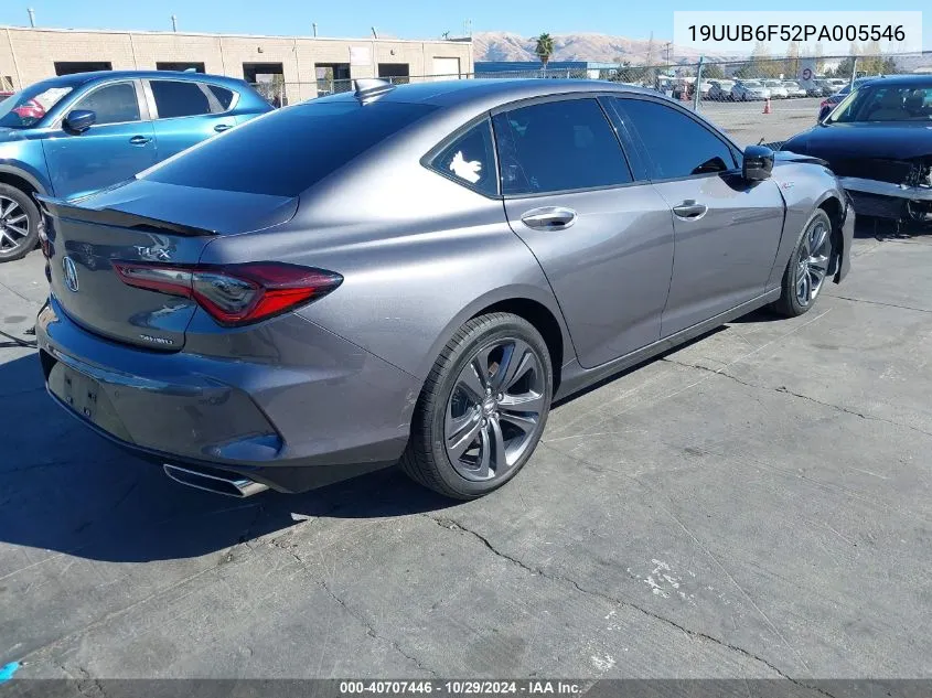 2023 Acura Tlx A-Spec Package VIN: 19UUB6F52PA005546 Lot: 40707446