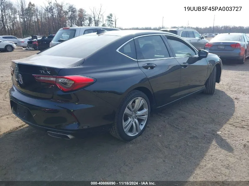 2023 Acura Tlx Technology Package VIN: 19UUB5F45PA003727 Lot: 40886890