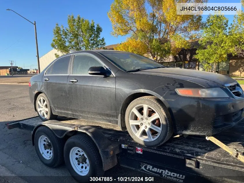 2004 Acura Tsx VIN: JH4CL96804C805666 Lot: 30047885