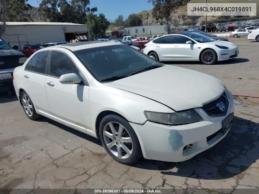 2004 Acura Tsx VIN: JH4CL968X4C019891 Lot: 39396391