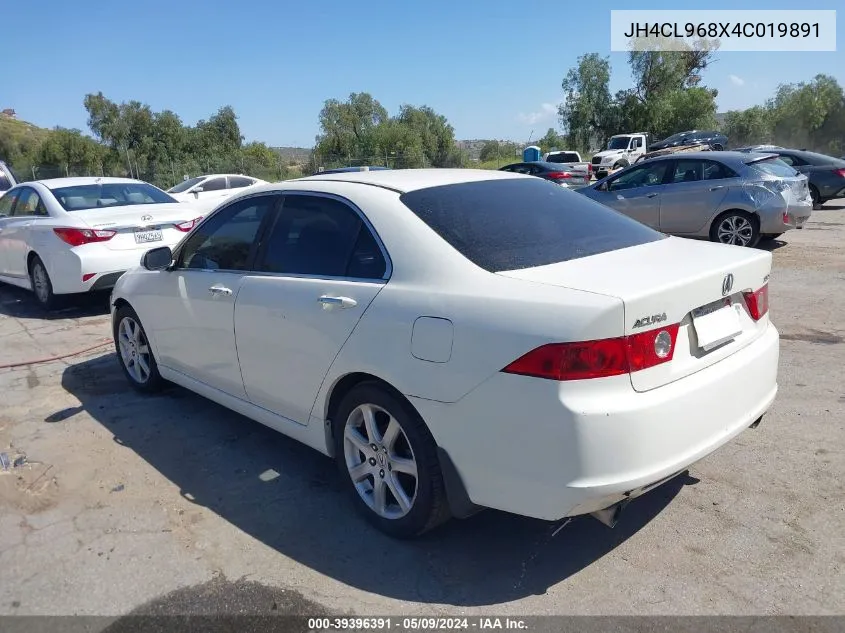 2004 Acura Tsx VIN: JH4CL968X4C019891 Lot: 39396391