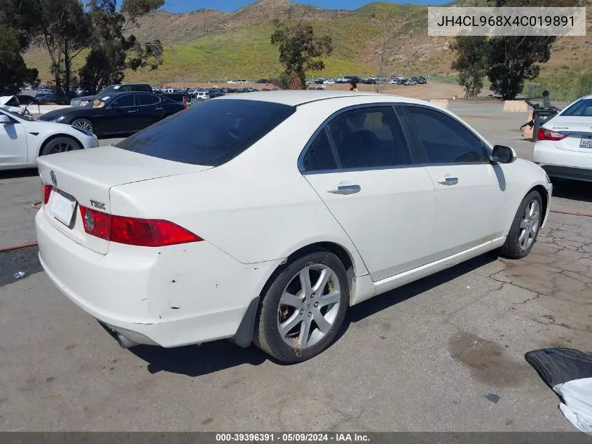 2004 Acura Tsx VIN: JH4CL968X4C019891 Lot: 39396391