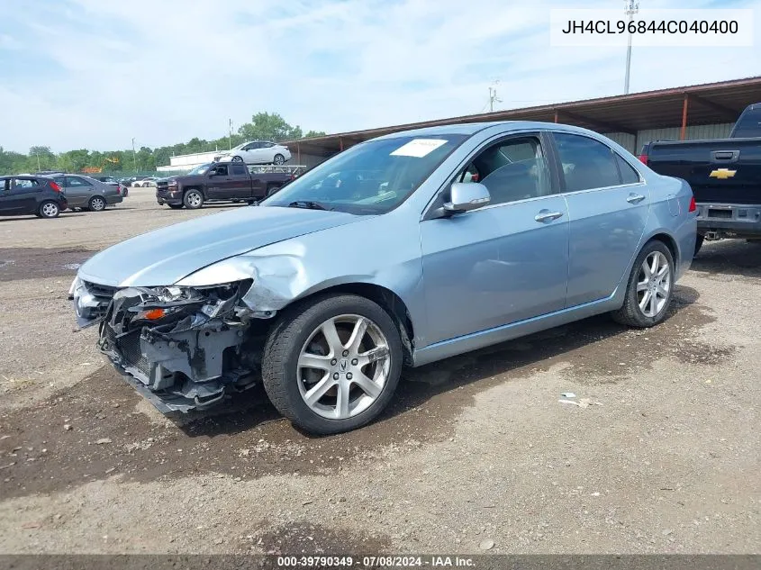 2004 Acura Tsx VIN: JH4CL96844C040400 Lot: 39790349