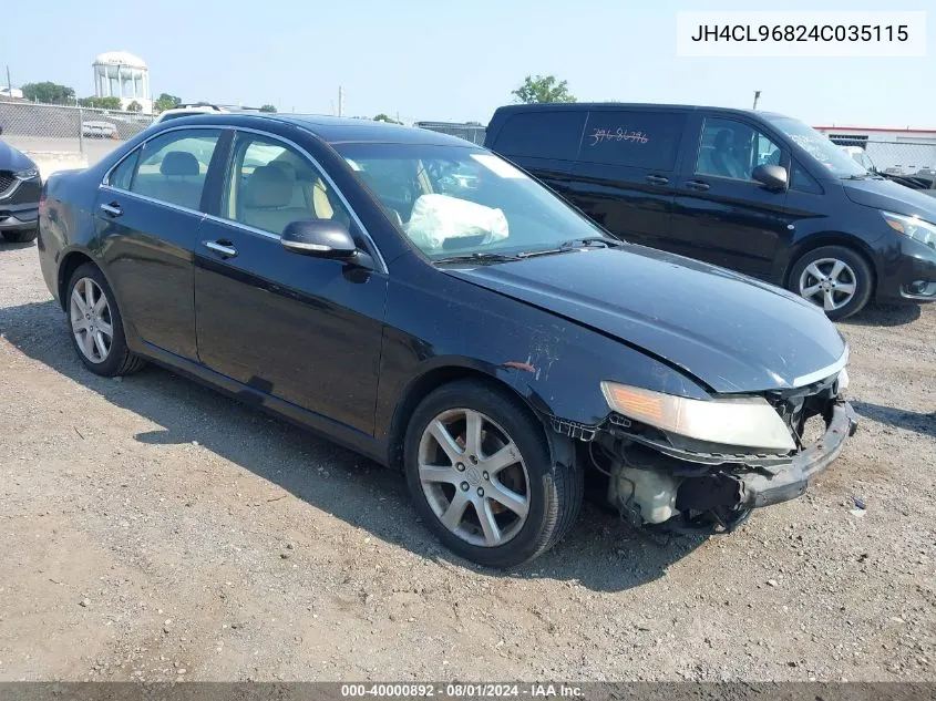 JH4CL96824C035115 2004 Acura Tsx