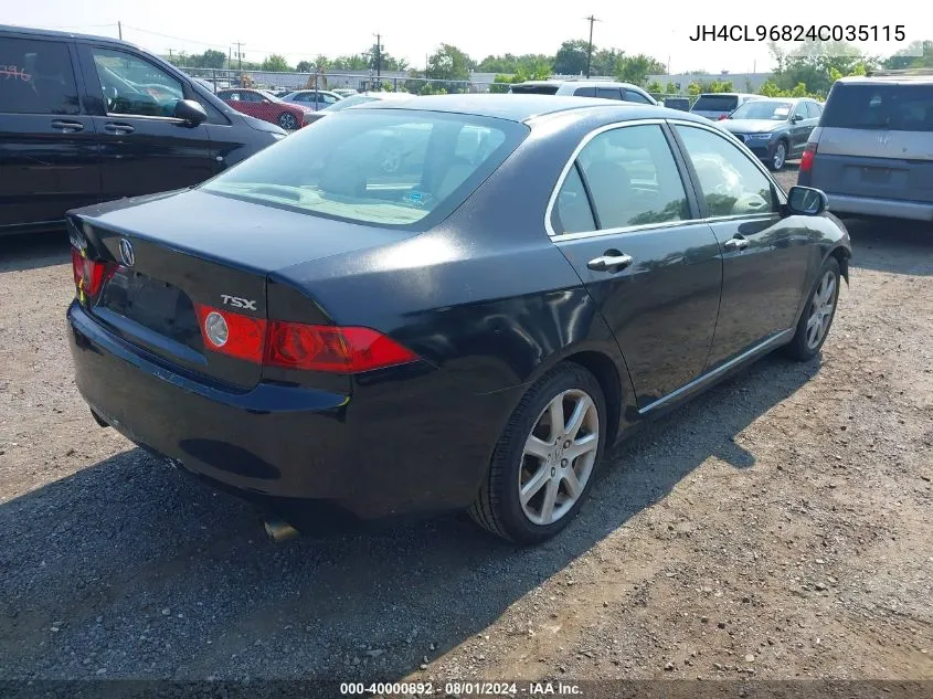 JH4CL96824C035115 2004 Acura Tsx