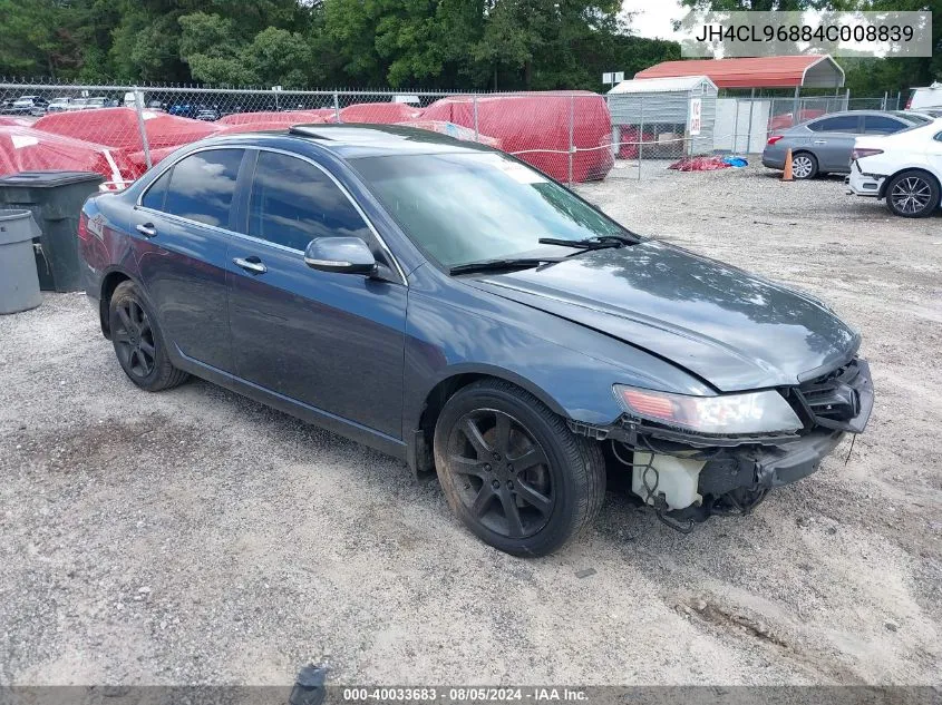 JH4CL96884C008839 2004 Acura Tsx