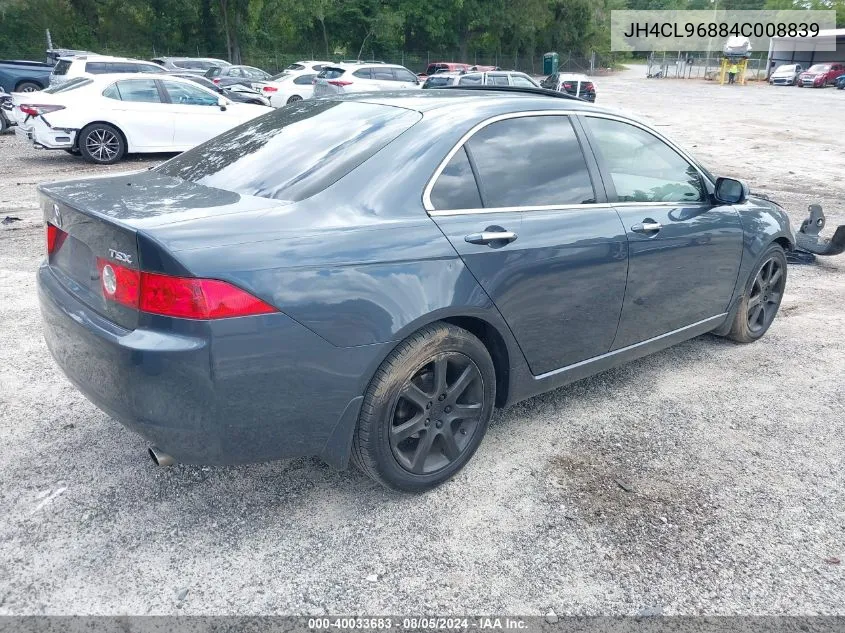 JH4CL96884C008839 2004 Acura Tsx