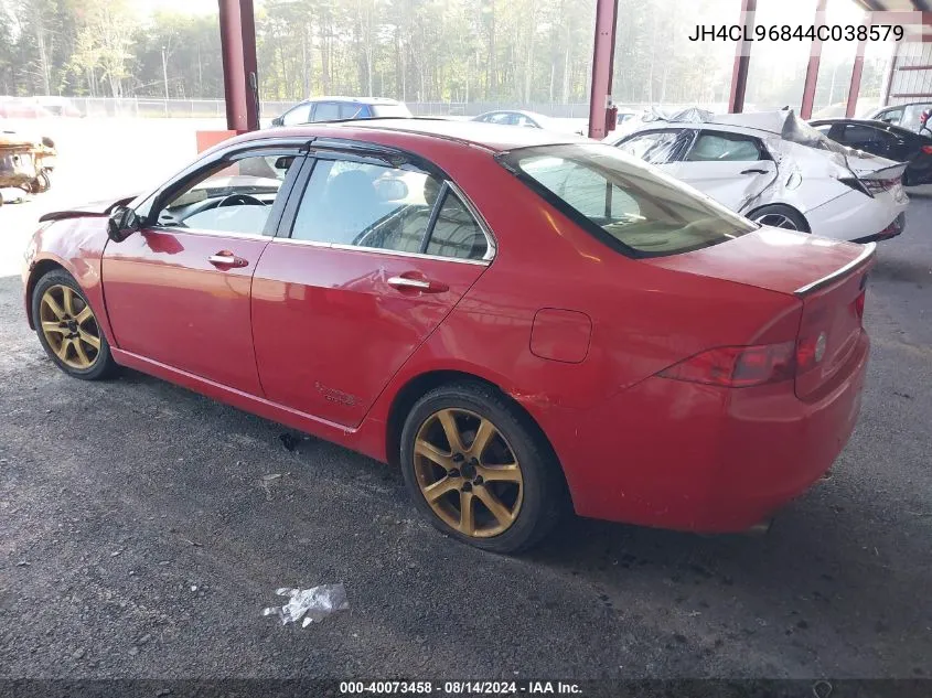 2004 Acura Tsx VIN: JH4CL96844C038579 Lot: 40073458