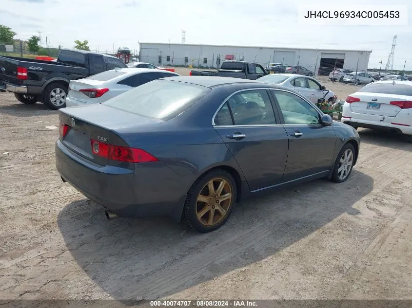 2004 Acura Tsx VIN: JH4CL96934C005453 Lot: 40074707