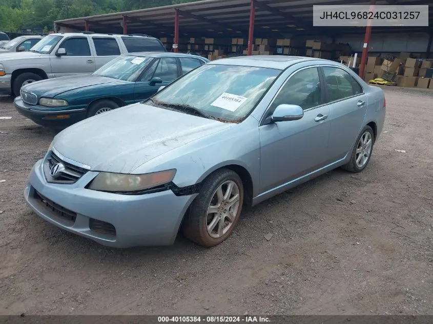 2004 Acura Tsx VIN: JH4CL96824C031257 Lot: 40105384