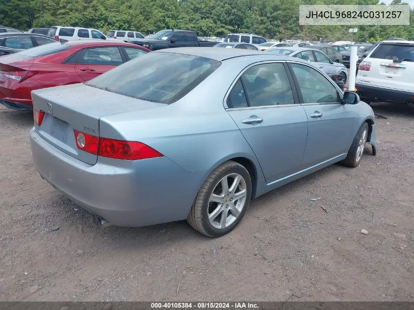 JH4CL96824C031257 2004 Acura Tsx