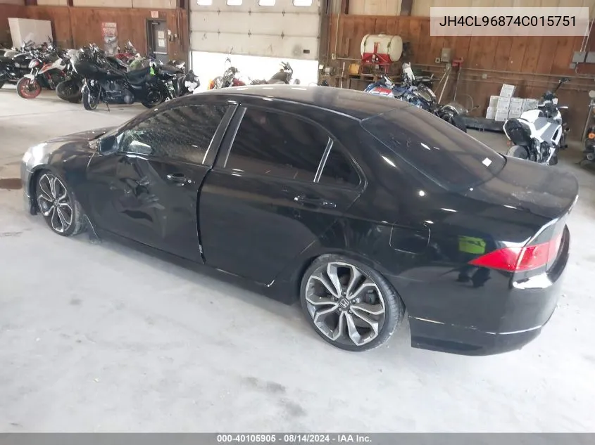 2004 Acura Tsx VIN: JH4CL96874C015751 Lot: 40105905