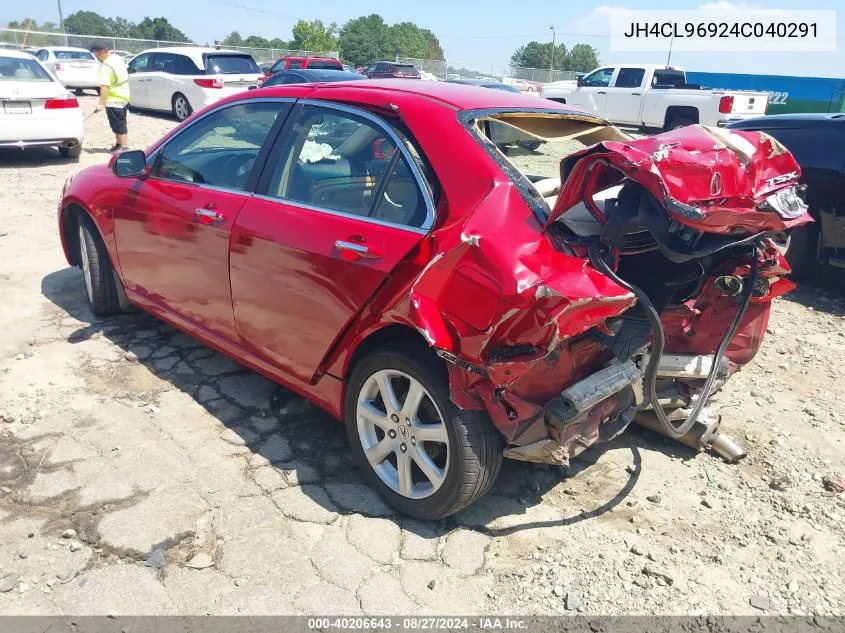 JH4CL96924C040291 2004 Acura Tsx