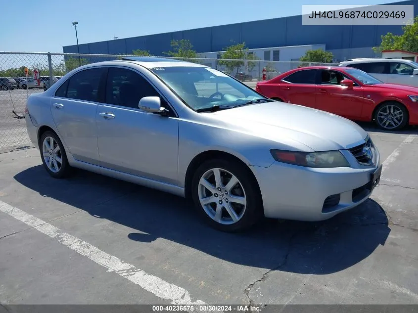 2004 Acura Tsx VIN: JH4CL96874C029469 Lot: 40236575