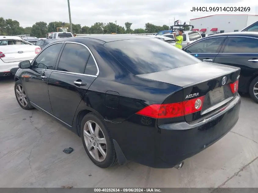 2004 Acura Tsx VIN: JH4CL96914C034269 Lot: 40252634