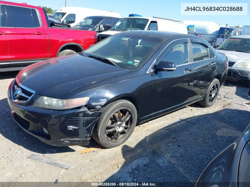 2004 Acura Tsx VIN: JH4CL96834C028688 Lot: 40285395