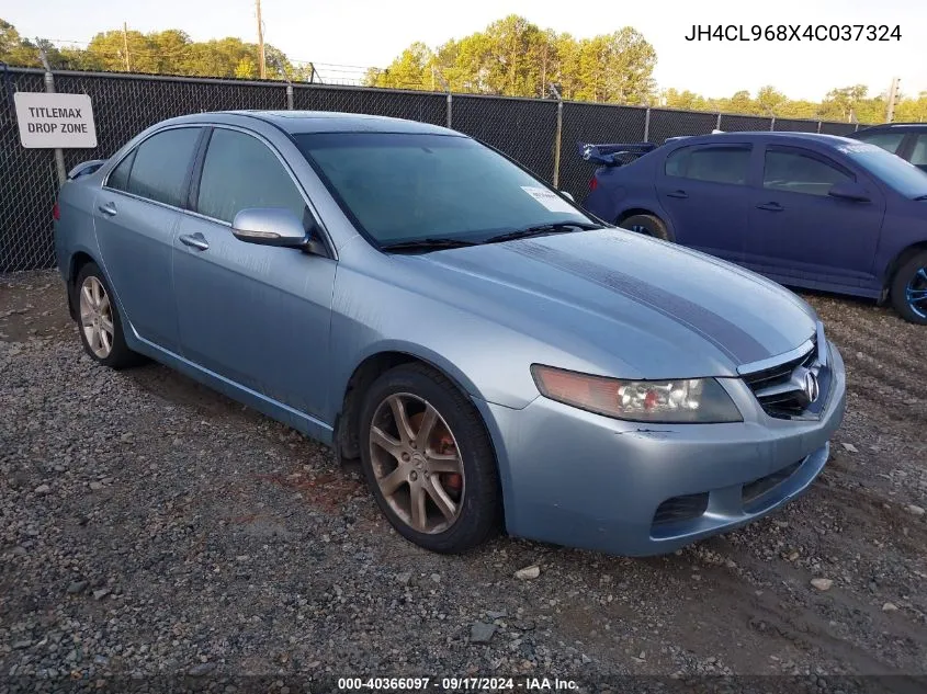 2004 Acura Tsx VIN: JH4CL968X4C037324 Lot: 40366097