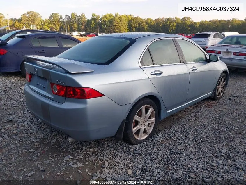 2004 Acura Tsx VIN: JH4CL968X4C037324 Lot: 40366097