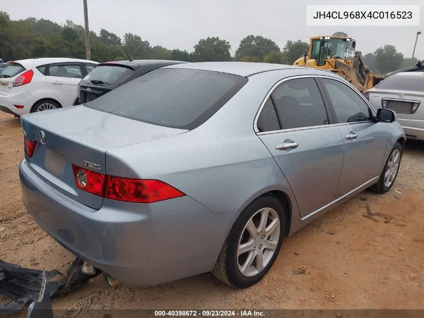 2004 Acura Tsx VIN: JH4CL968X4C016523 Lot: 40398672