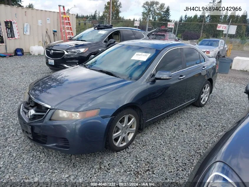 2004 Acura Tsx VIN: JH4CL96894C042966 Lot: 40457222