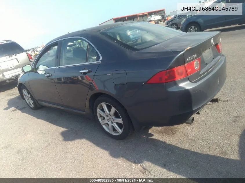 2004 Acura Tsx VIN: JH4CL96864C045789 Lot: 40502985