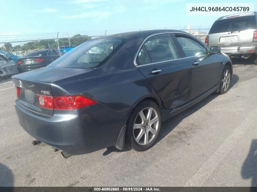 2004 Acura Tsx VIN: JH4CL96864C045789 Lot: 40502985