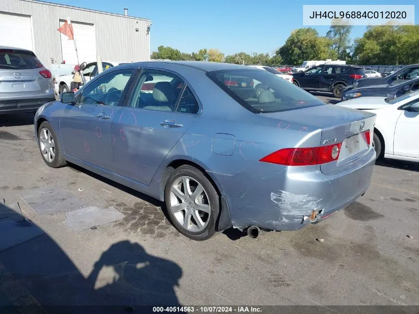 2004 Acura Tsx VIN: JH4CL96884C012020 Lot: 40514563