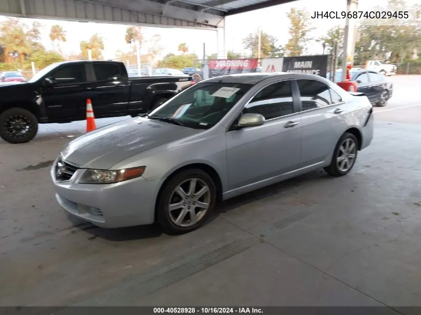 2004 Acura Tsx VIN: JH4CL96874C029455 Lot: 40528928