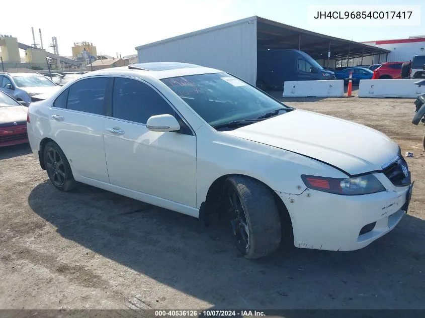 2004 Acura Tsx VIN: JH4CL96854C017417 Lot: 40536126