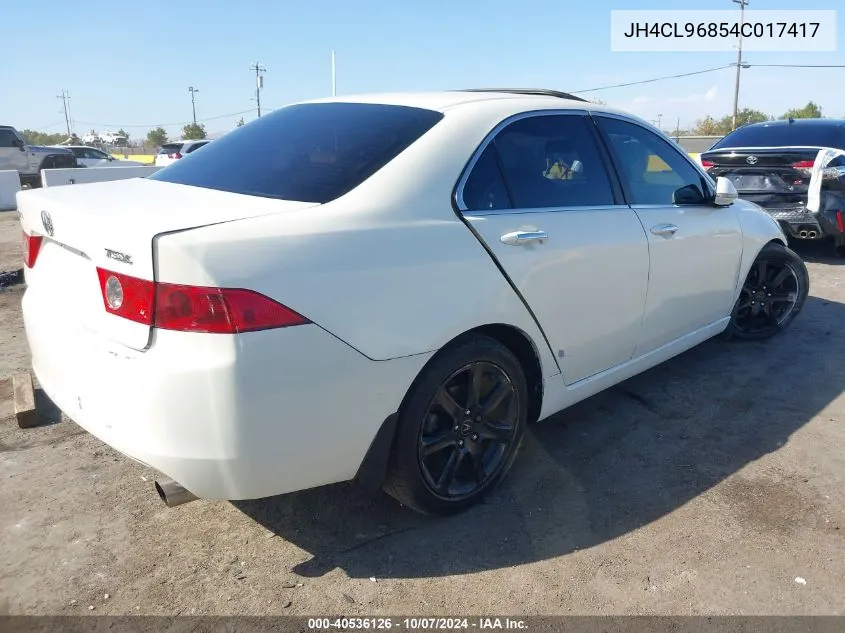 2004 Acura Tsx VIN: JH4CL96854C017417 Lot: 40536126