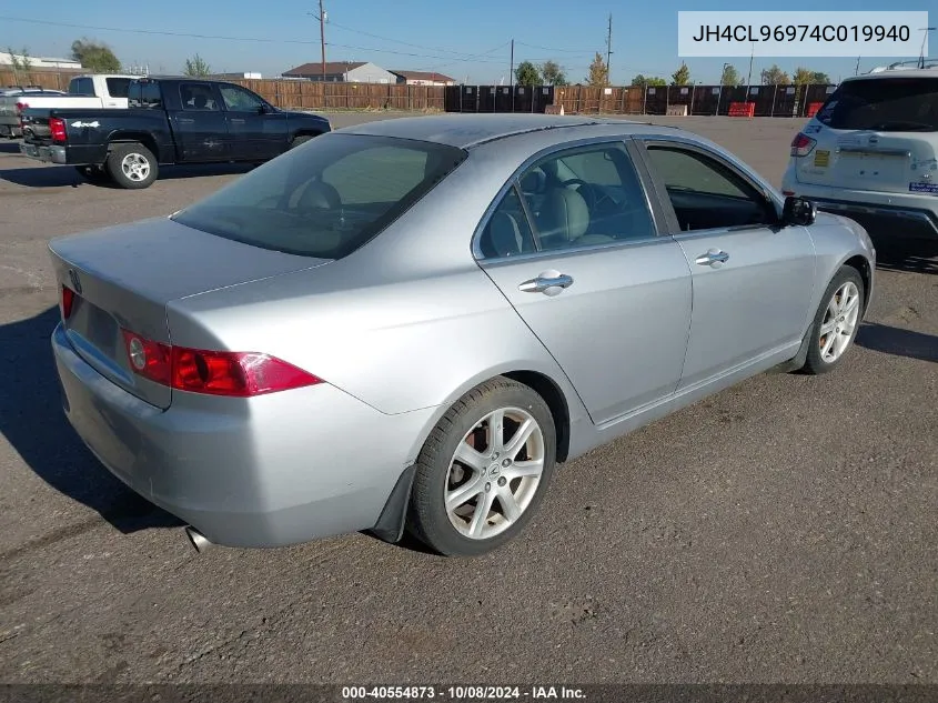 2004 Acura Tsx VIN: JH4CL96974C019940 Lot: 40554873