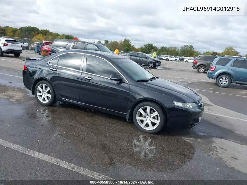 2004 Acura Tsx VIN: JH4CL96914C012918 Lot: 40558566